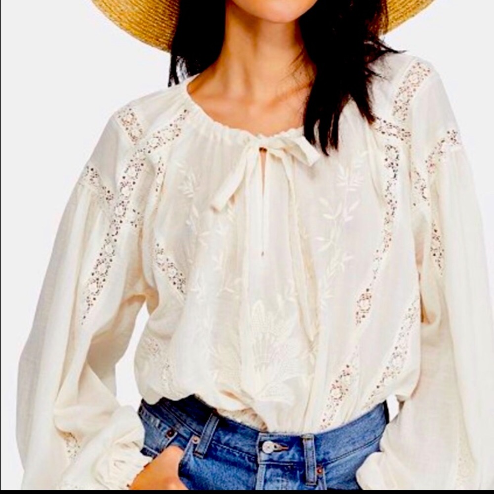 Free People Blouse - White (L)
